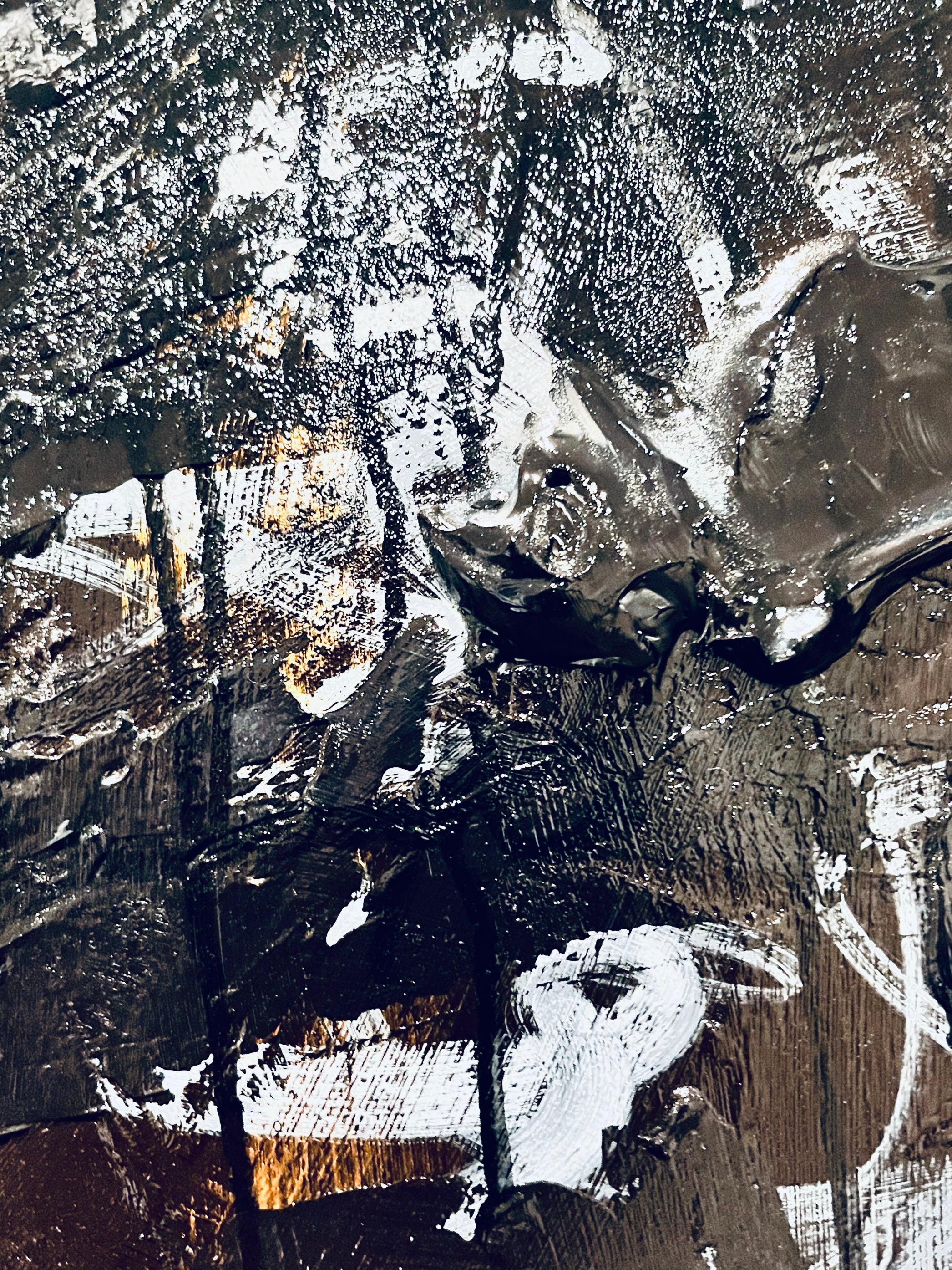 Unvollendete Gedanken - Schwarz, Strukturiert, Journal, Graffiti, Straße, Weiß, Grau im Angebot 16