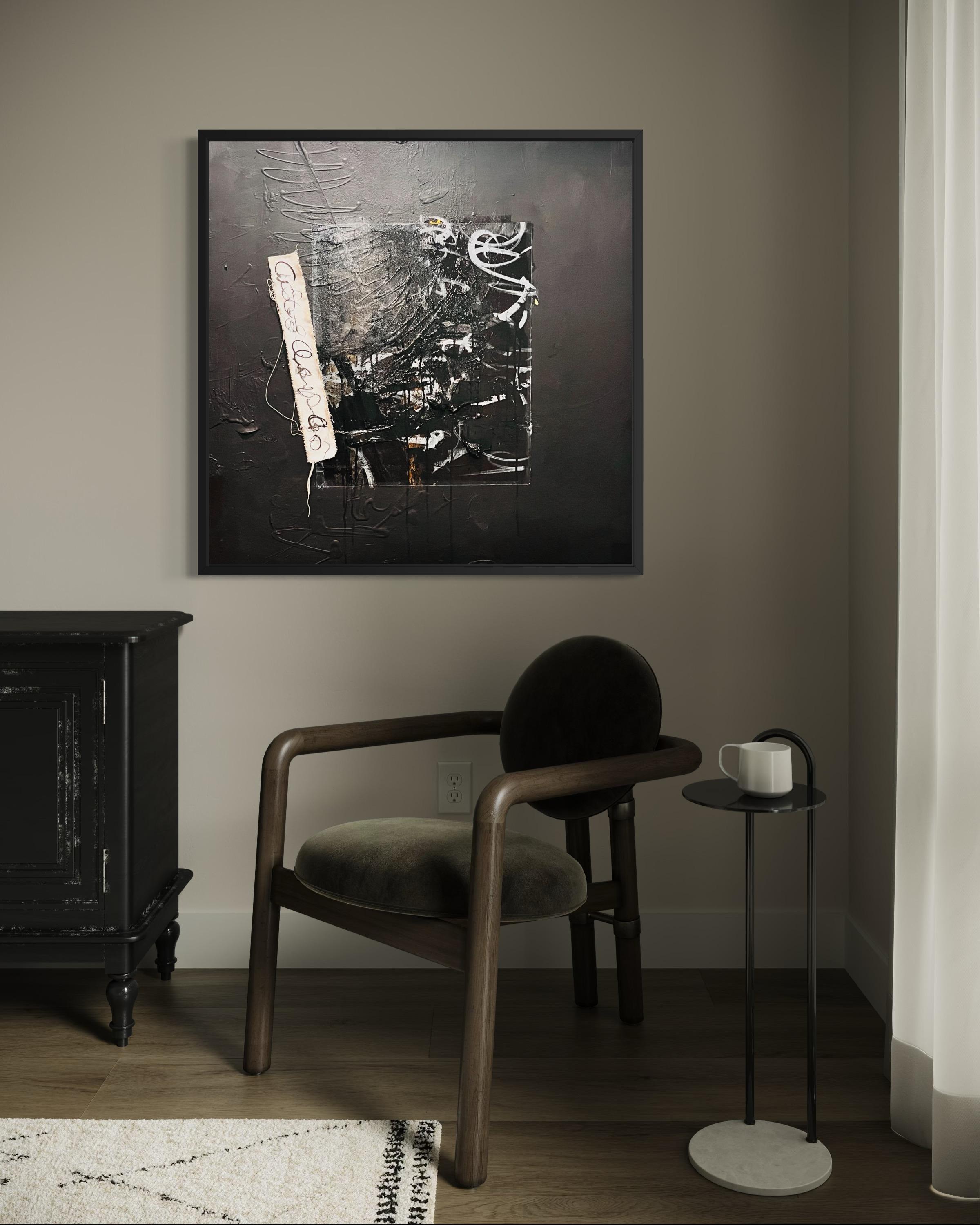 Unvollendete Gedanken - Schwarz, Strukturiert, Journal, Graffiti, Straße, Weiß, Grau im Angebot 4