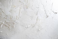 Walk Softly - Extra Large, Textured, Cream, Neutral, White, Modern, Contemporary