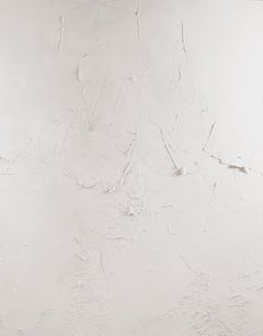 "Walk Softly", Richly Textured, Neutral Palette, White, Buff, Minimalist