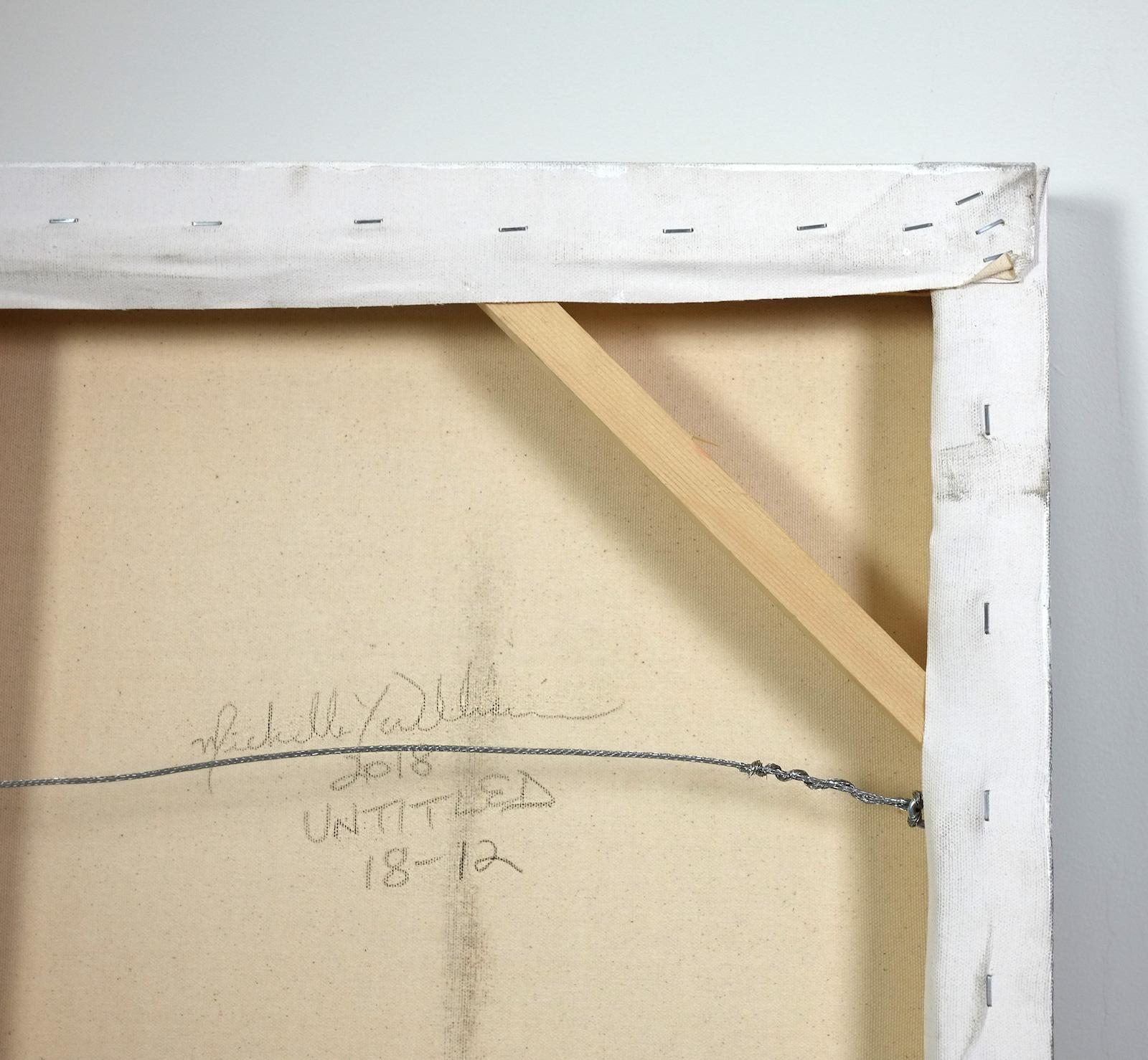 « Toile 18-12 », technique mixte sur toile de Michelle Y Williams (39x33 pouces), 2018 en vente 4