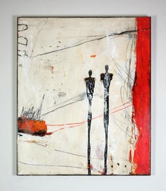 "Figure 17-7" mixed media on canvas by Michelle Y Williams (39x33in), 2017