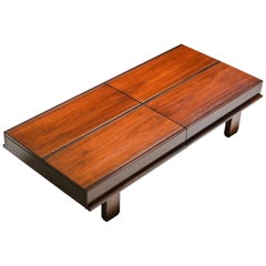 Michelluci Walnut Coffee Table with Storage