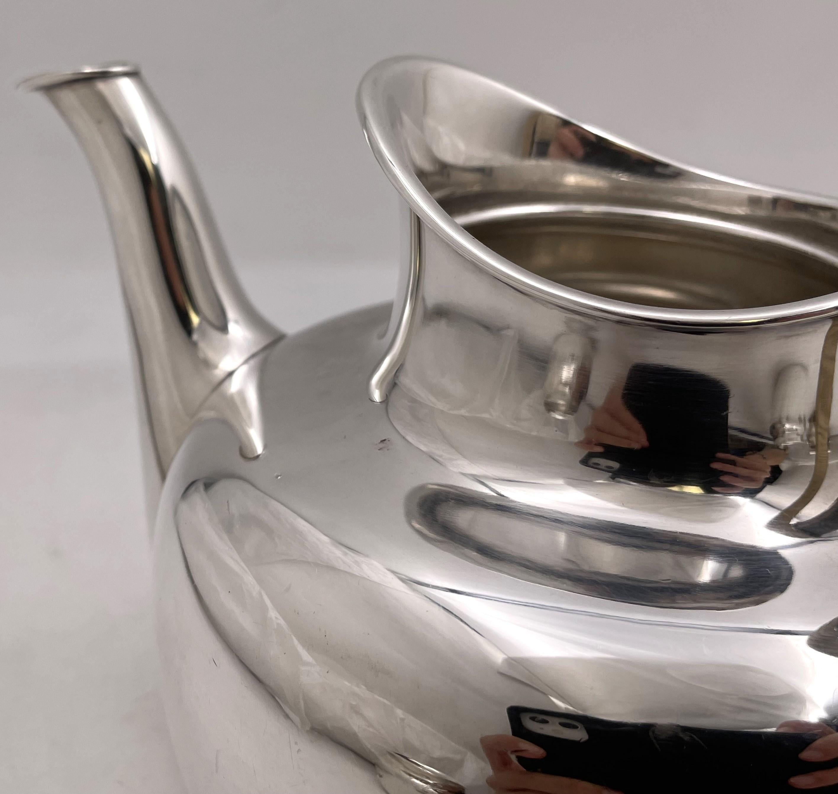 Set da tè e caffè in argento danese Michelsen a 4 pezzi in stile Art Deco In condizioni buone in vendita a New York, NY