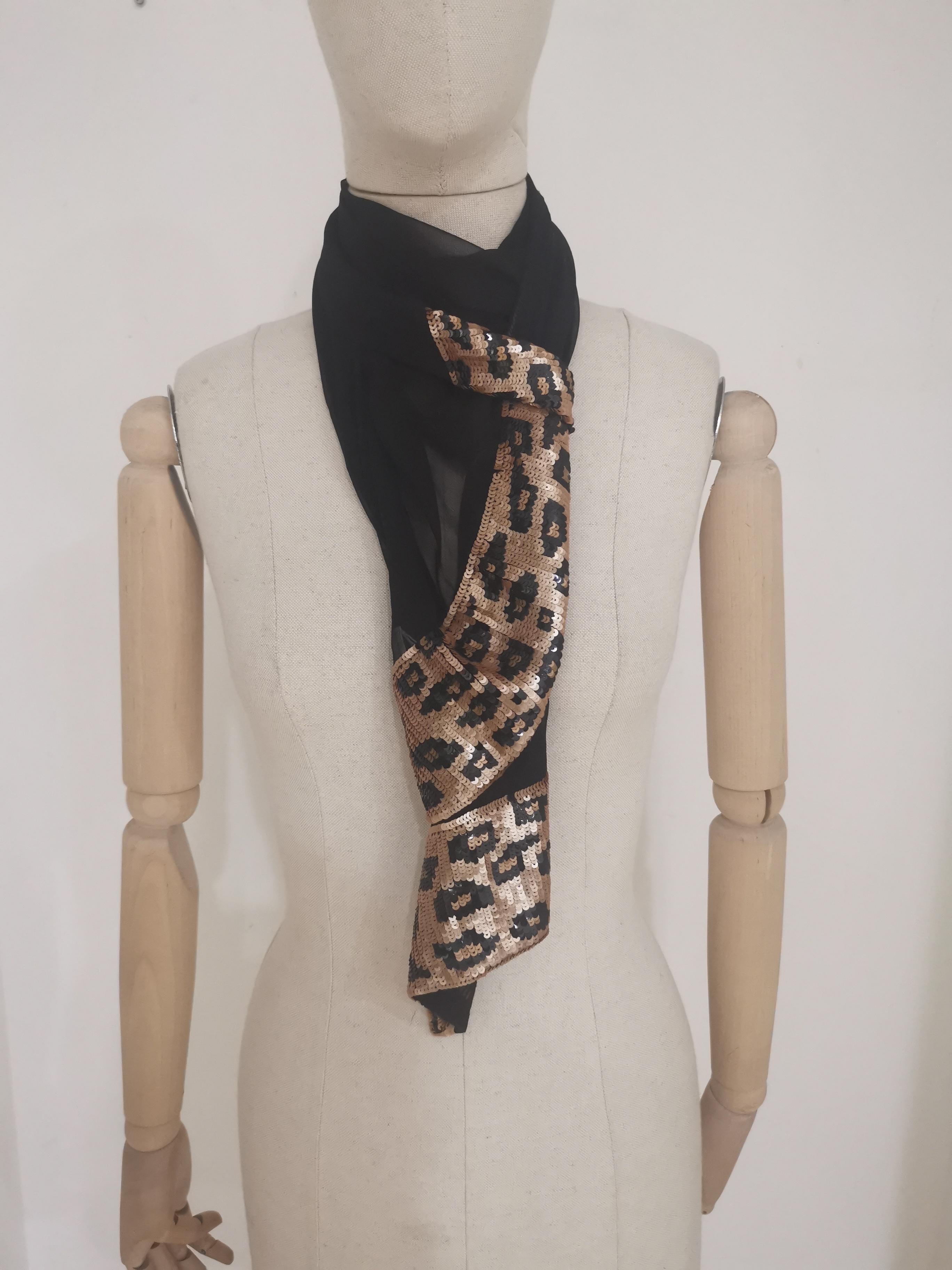Michiblu black sequins scarf - foulard
totally made in italy