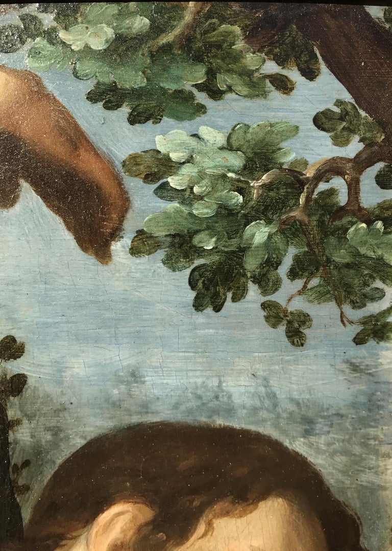 Michiel Coxie - Religious Oil painting of Male Nude Saint Sebastian