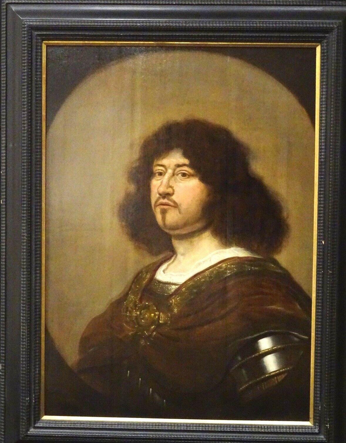 Portrait of a Gentleman, 17th Century   - Brown Portrait Painting by Michiel Jansz Van Miereveld