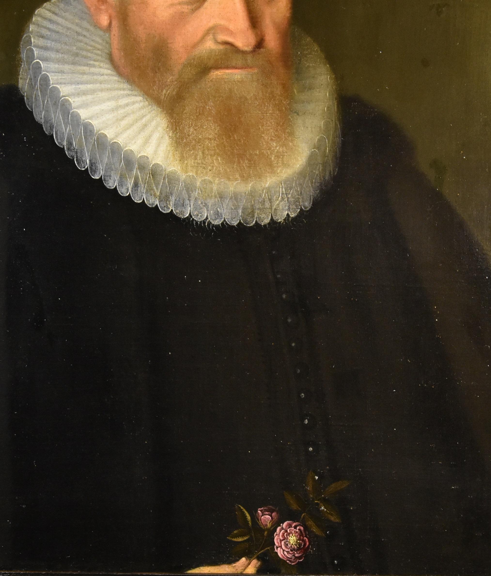 Portrait Gentleman Van Mierevelt 17th Century Paint Flemish Old master Oi Canvas For Sale 2