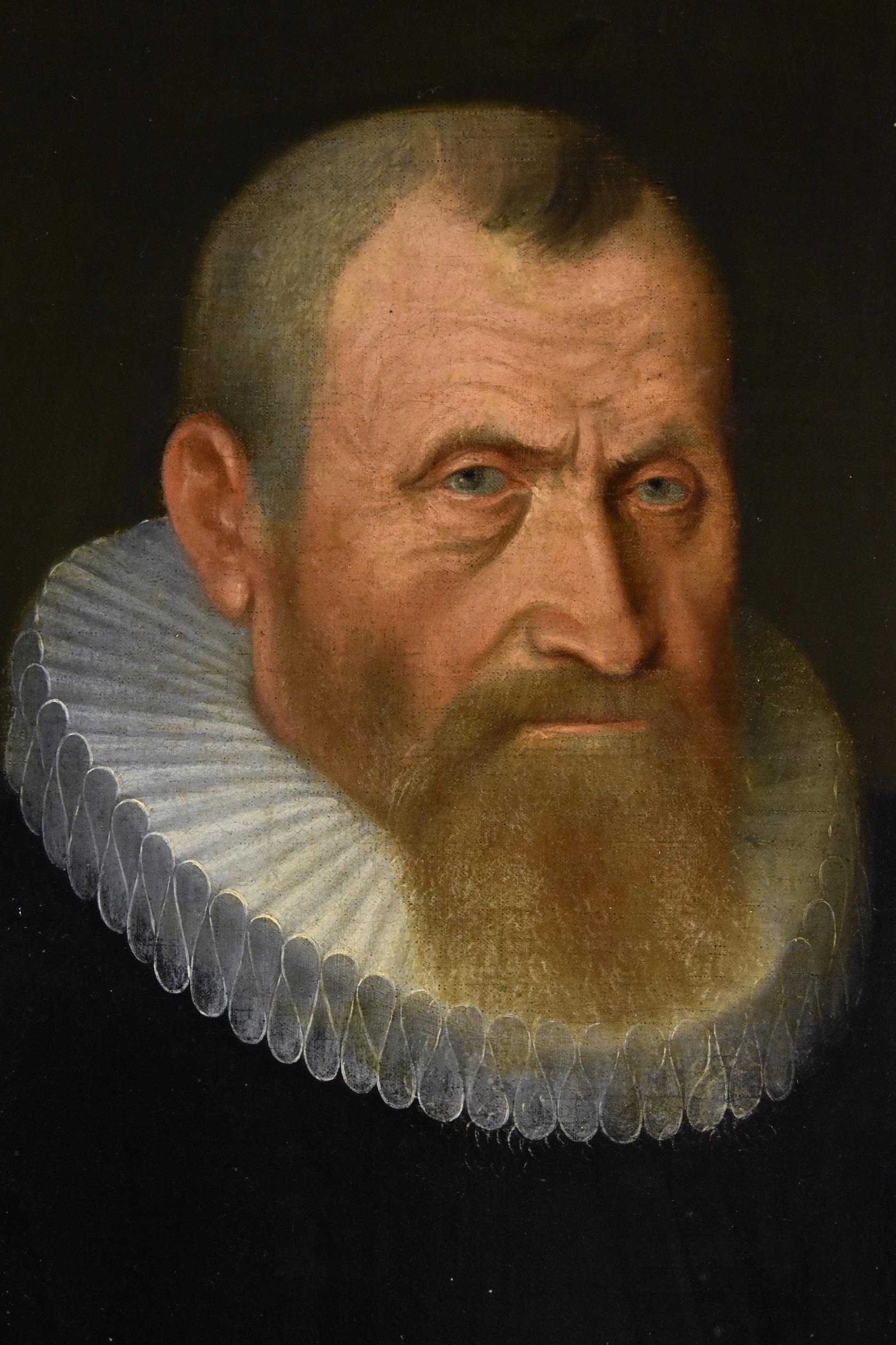 Portrait Gentleman Van Mierevelt 17th Century Paint Flemish Old master Oi Canvas For Sale 3
