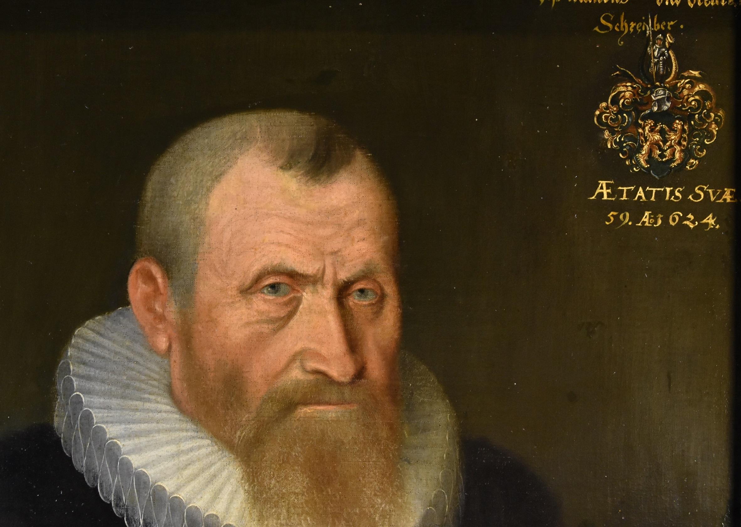 Portrait Gentleman Van Mierevelt 17th Century Paint Flemish Old master Oi Canvas For Sale 4