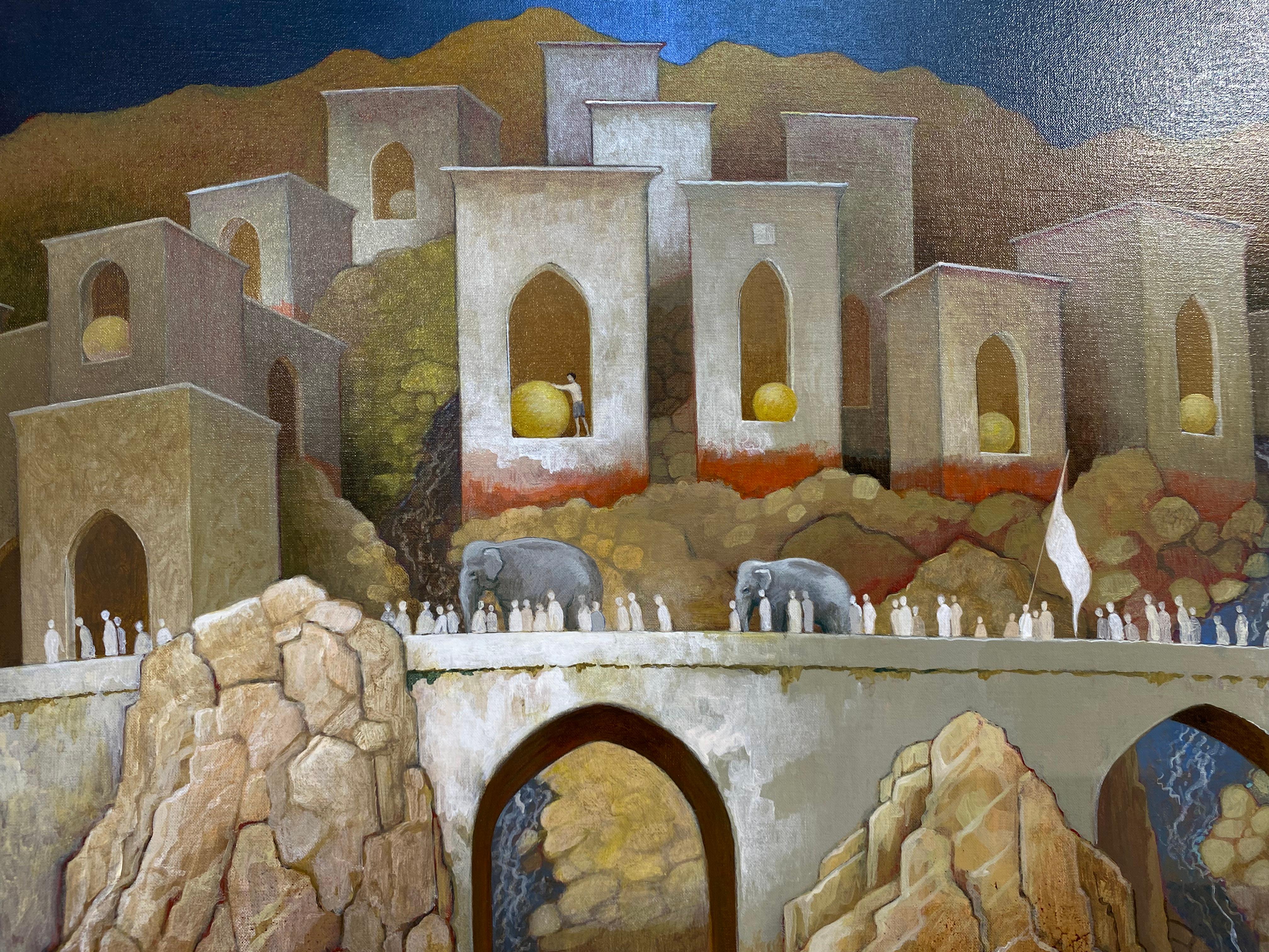Michiel Schrijver
Entre passé et présent
100 x 80 cm (encadré : 104 x 84 cm)
(Le cadre en bois est inclus dans le prix)
acrylique sur toile

Le peintre néerlandais Michiel Schrijver vit et travaille dans le centre des Pays-Bas. 

Les peintures sont