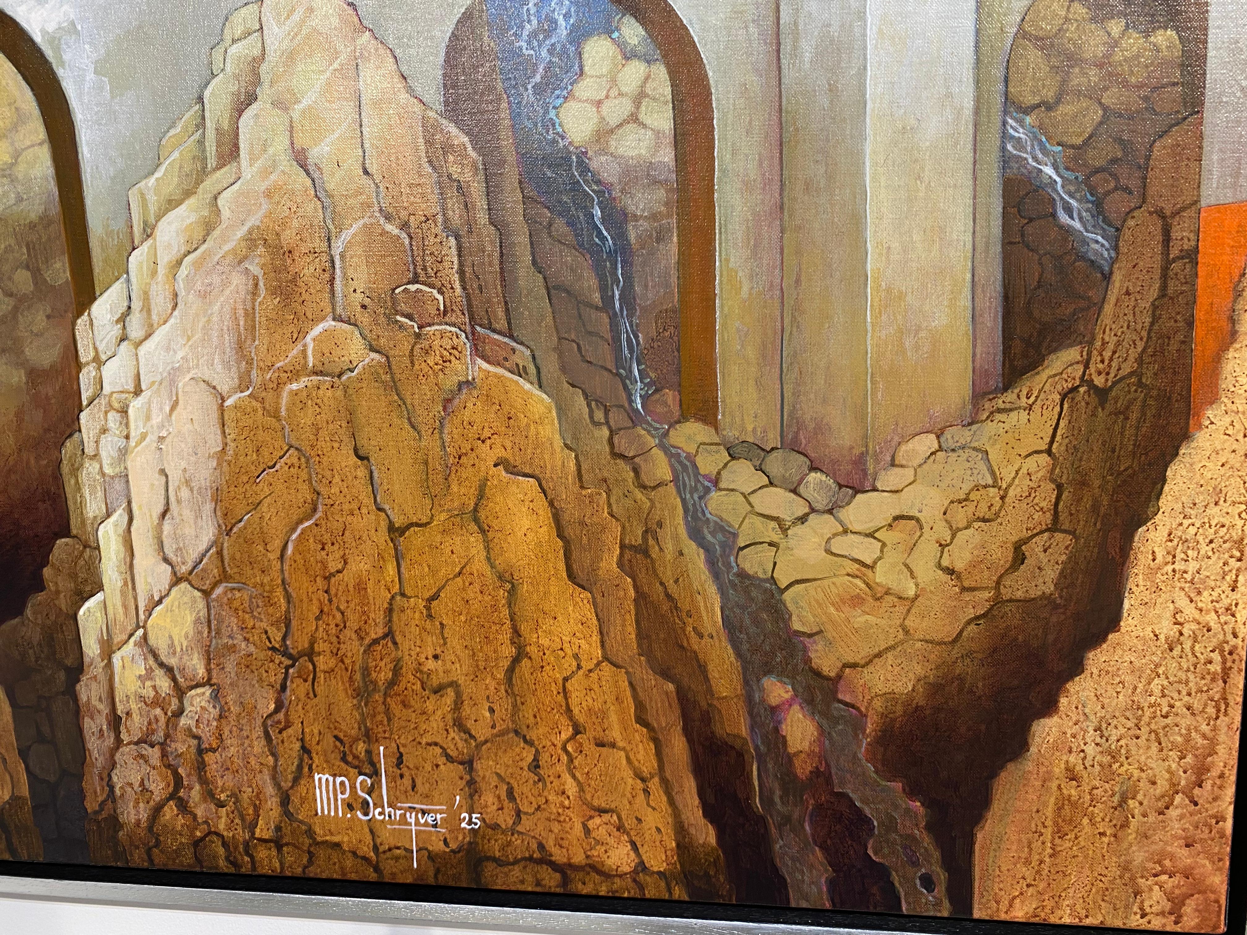 Entre passé et présent - Paysages imaginaires contemporains du 21e siècle en vente 3