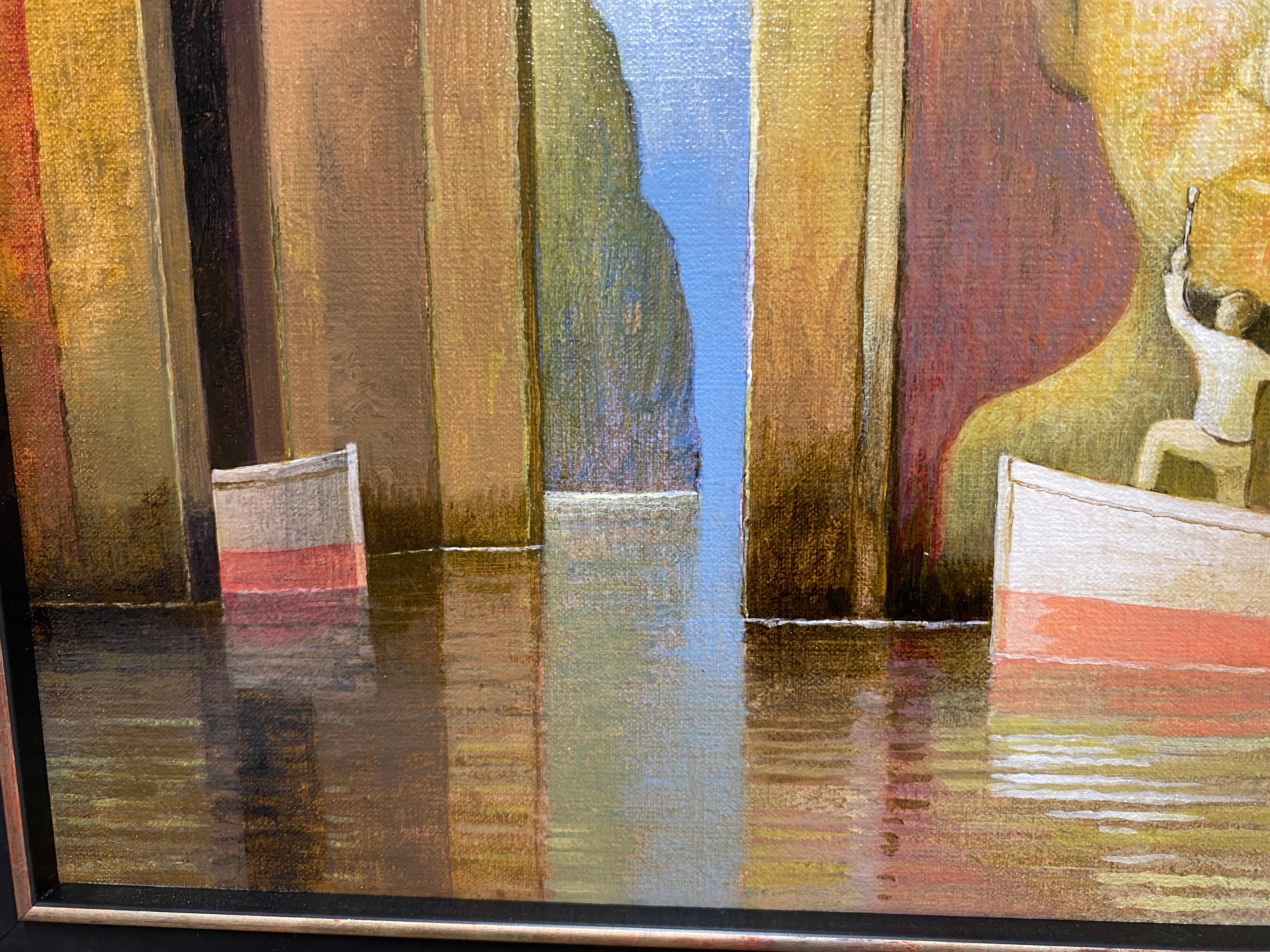 Der Porträtmaler - Zeitgenössische imaginäre Stadtlandschaften des 21. im Angebot 2