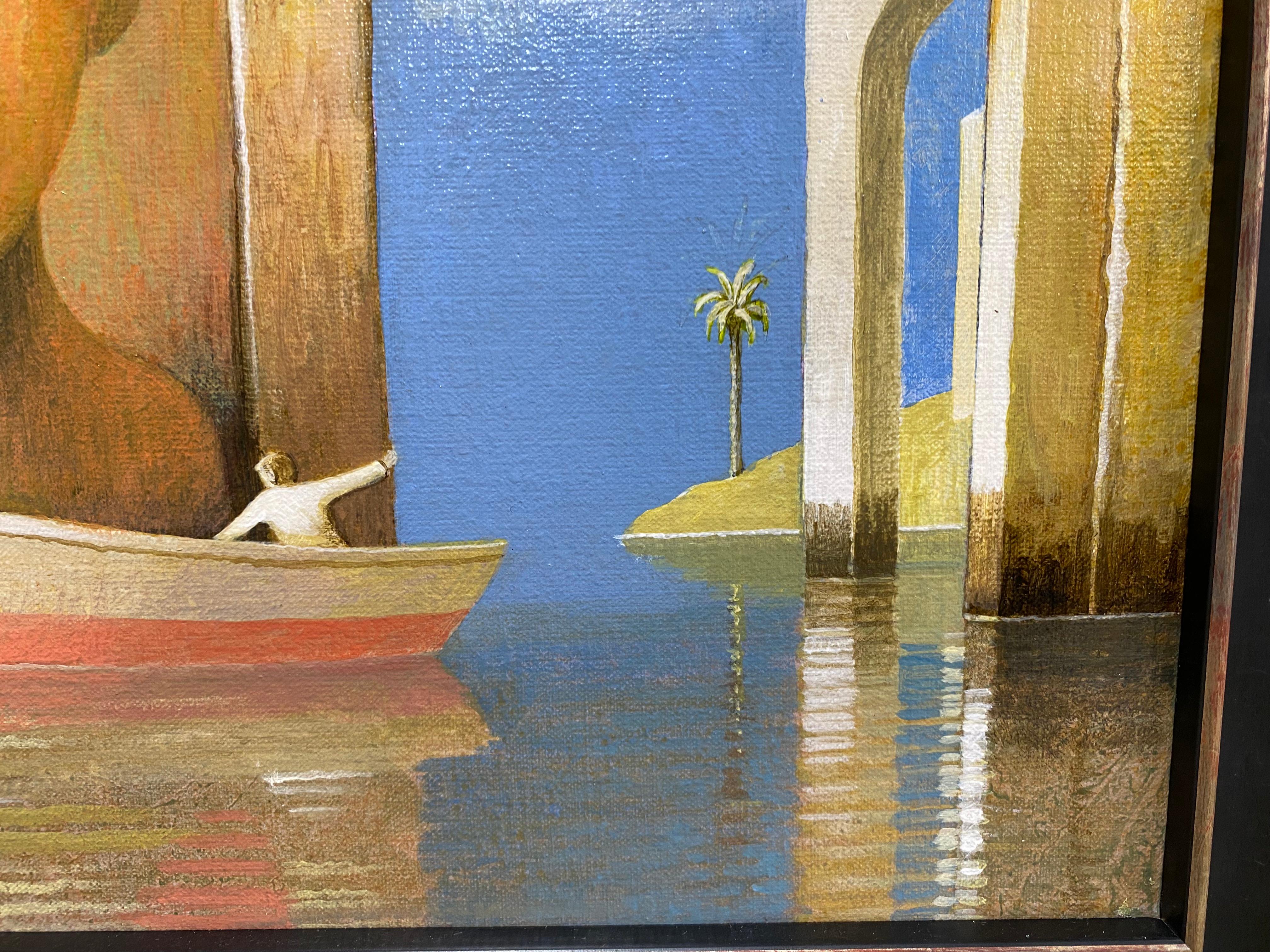 Der Porträtmaler - Zeitgenössische imaginäre Stadtlandschaften des 21. im Angebot 3