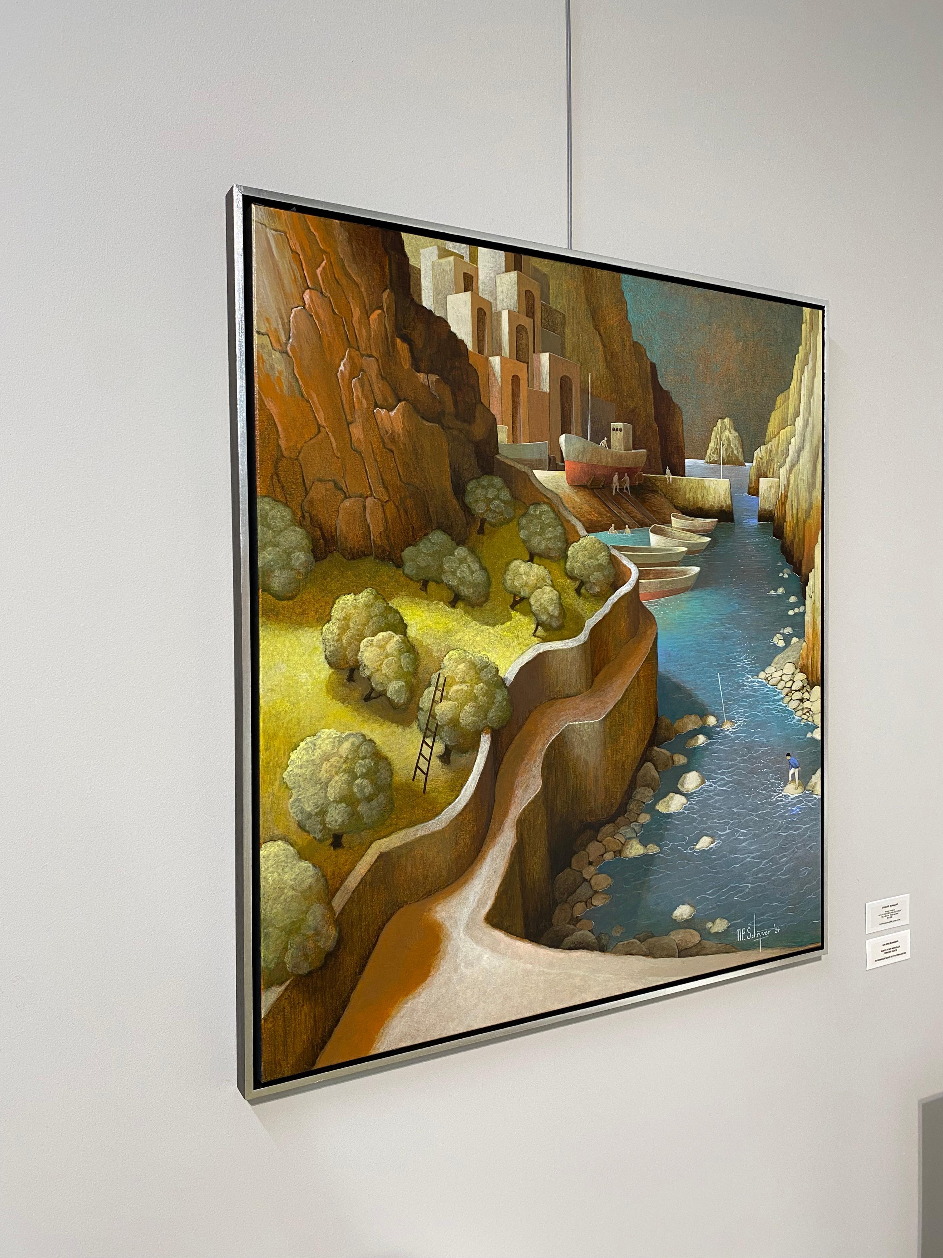 The Whispering of the River - Imaginäre Landschaften des 21. Jahrhunderts (Zeitgenössisch), Painting, von Michiel Schrijver