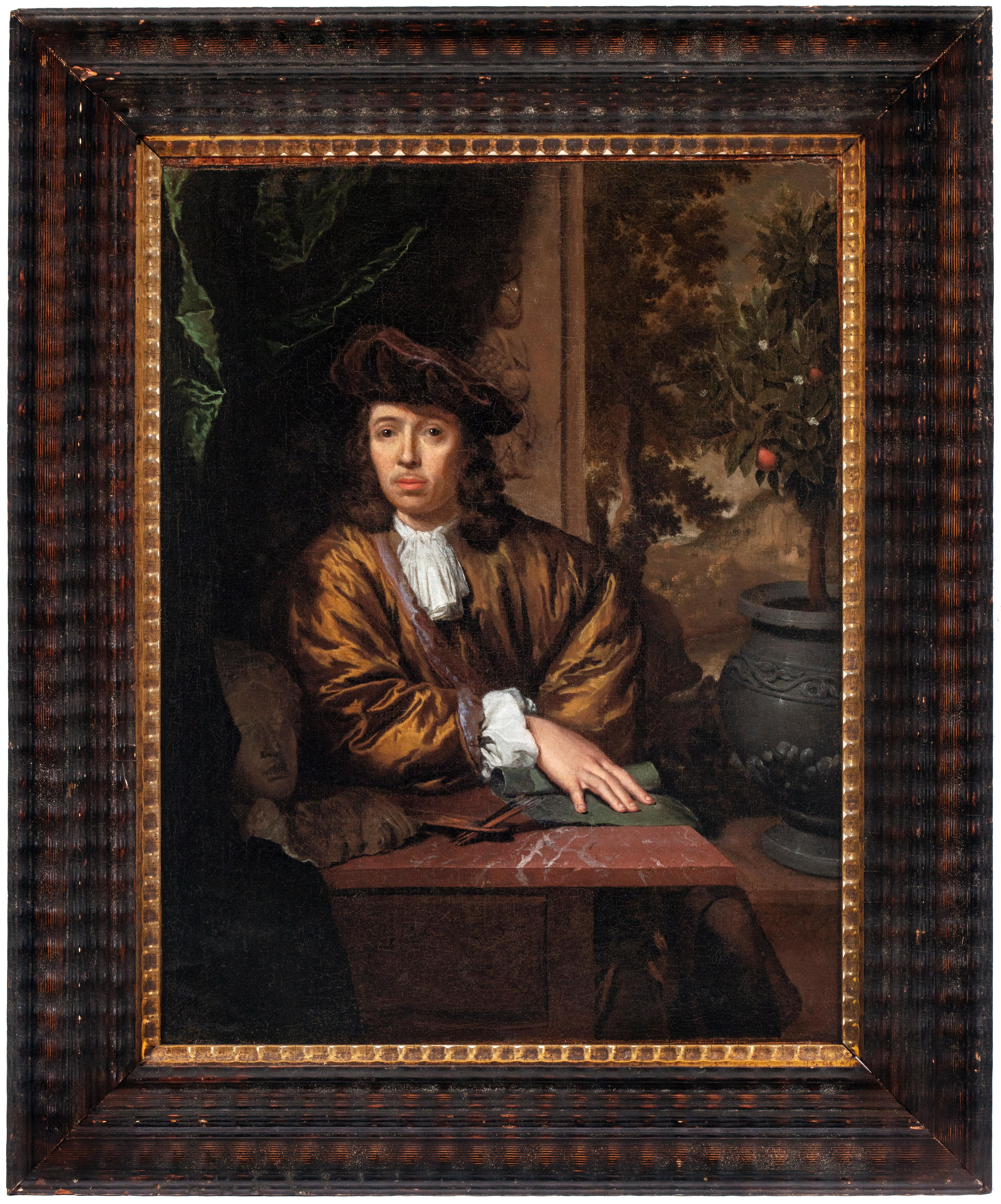Michiel van Musscher - Portrait of an Artist For Sale at 1stDibs | pecaj  painting