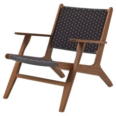 MICK Armchair in Solid Iroko Wood for Indoor and Outdoor