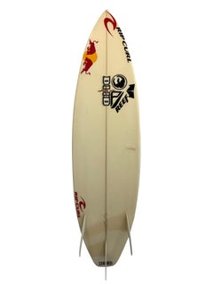 Mick Fanning Signed Personal Surfboard 2003 Tour Euro-USA Leg