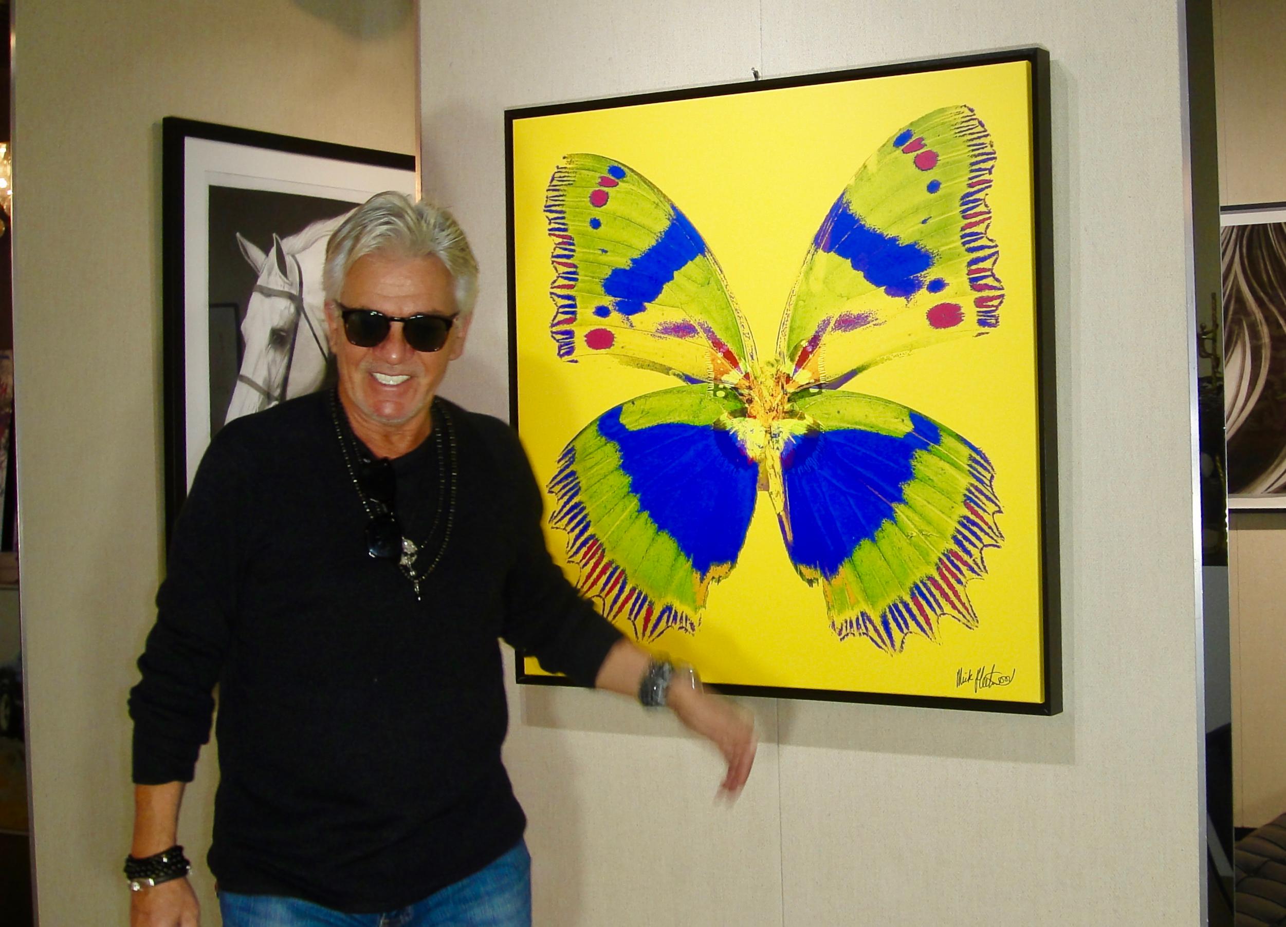« Butterfly Monarch n°1 » Impression sur toile 40x40 pouces Ed. of 75 par Mick Fleetwood en vente 1