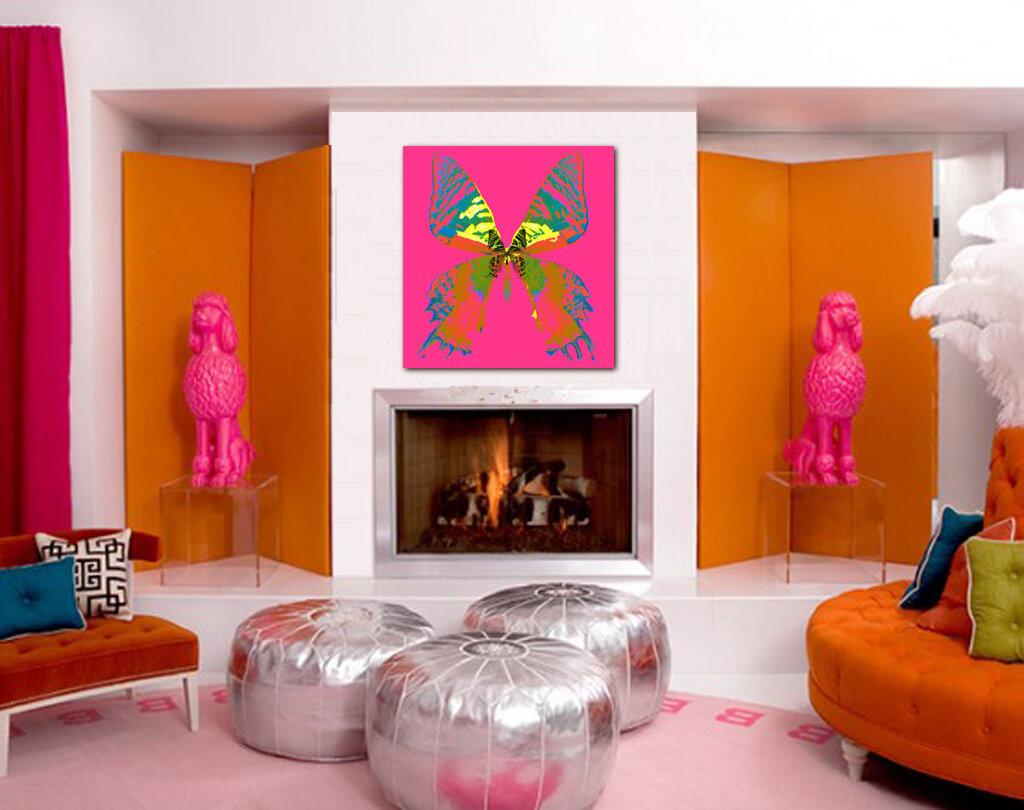 « Butterfly Monarch #3 » Impression sur toile 40x40 pouces Ed. of 75 par Mick Fleetwood en vente 1