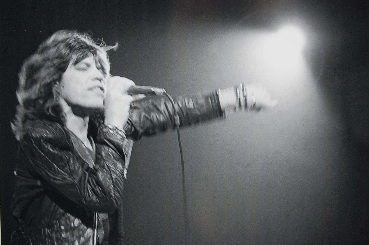 Jagger on Stage
Framed photograph by Freddy Warren of Rolling Stone Mick Jagger on stage, London, circa 1970.
From original negatives of the Freddy Warren collection.
Professionally Framed.

Freddy Warren.

Freddy became interested in