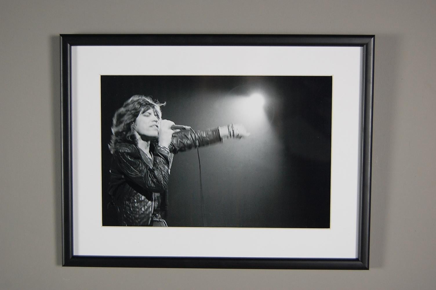 Mick Jagger Photograph, on Stage, London In Excellent Condition In Pease pottage, West Sussex