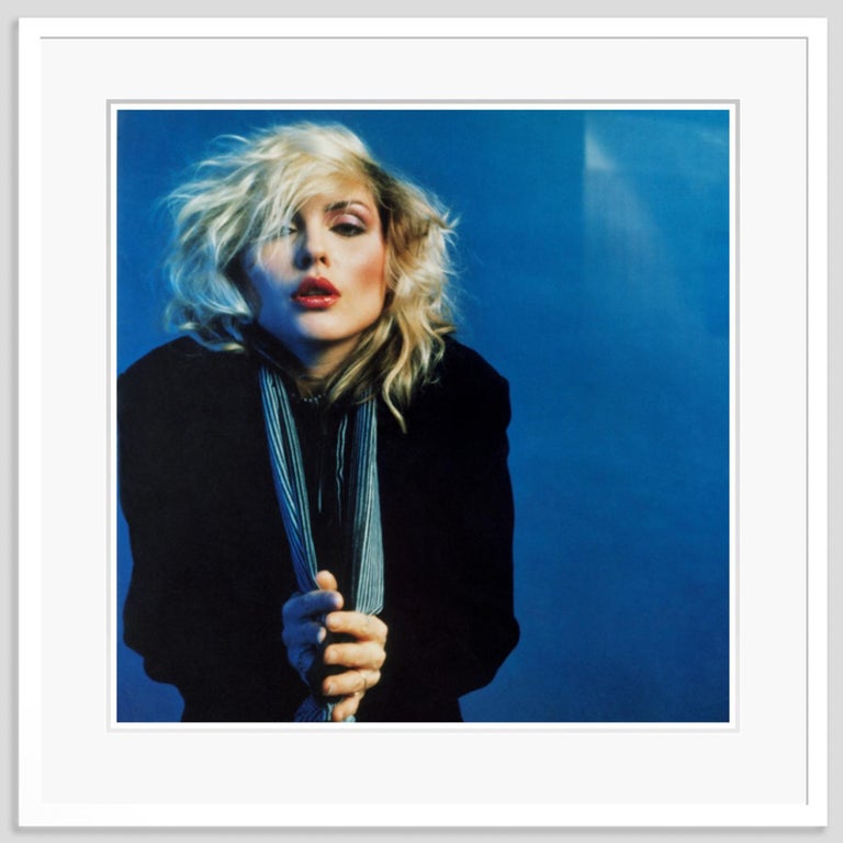 Blue Blondie (Framed) - Photograph by Mick Rock