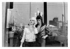 Bowie und Cyrinda Foxe - Mick Rock Nachlassdruck in limitierter Auflage 