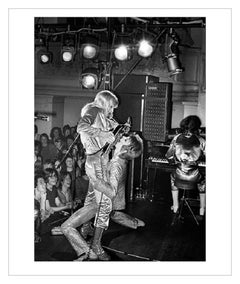 David Bowie und Ronson auf der Bühne - Limitierte Auflage Mick Rock Estate Druck 