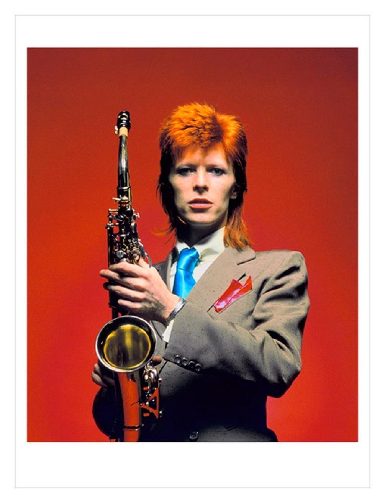 Mick Rock - Bowie And Sax - Édition limitée Mick Rock Estate Print En vente  sur 1stDibs