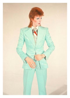 Bowie In Anzug - Limitierte Auflage Mick Rock Nachlassdruck 
