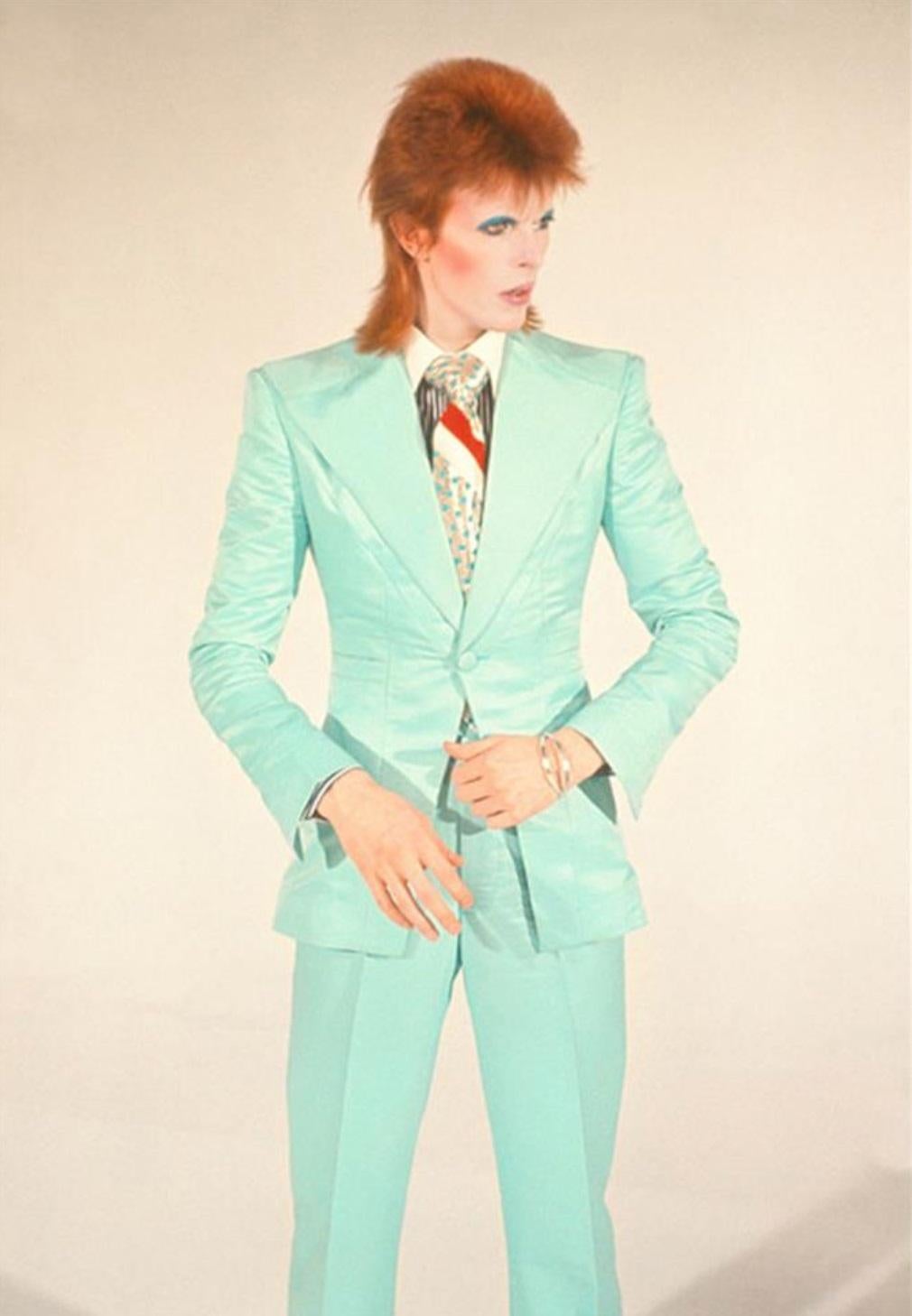 Bowie In Suit  - limited edition Mick Rock Estate print 