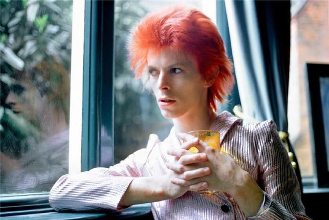 Mick Rock Color Photograph - David Bowie At Haddon Hall - signed limited edition print 