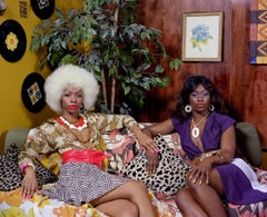 Kindred Spirits, Tamika and Qusuquzah Sitting on Couch