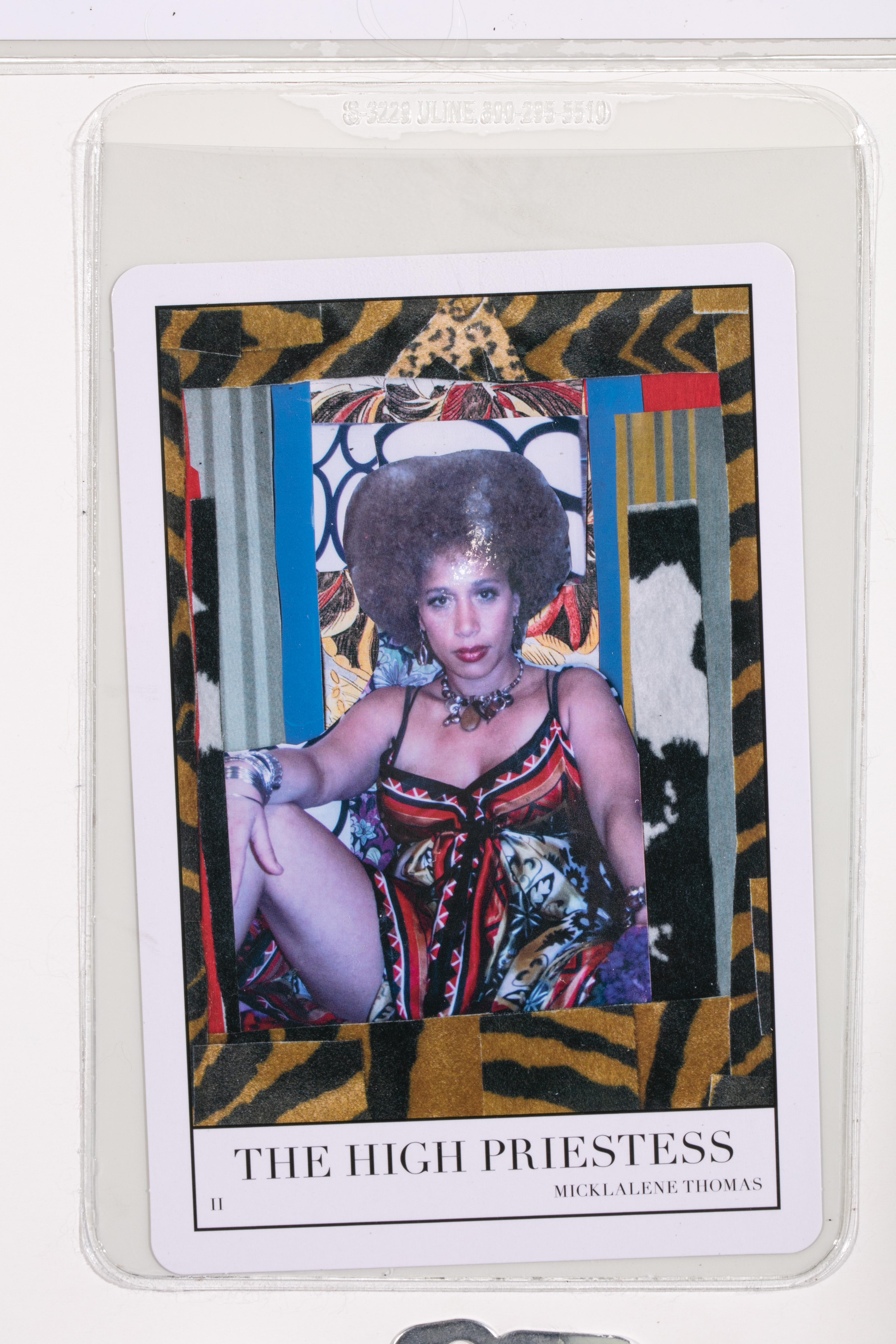 The High Priestess - Gray Portrait Photograph by Mickalene Thomas