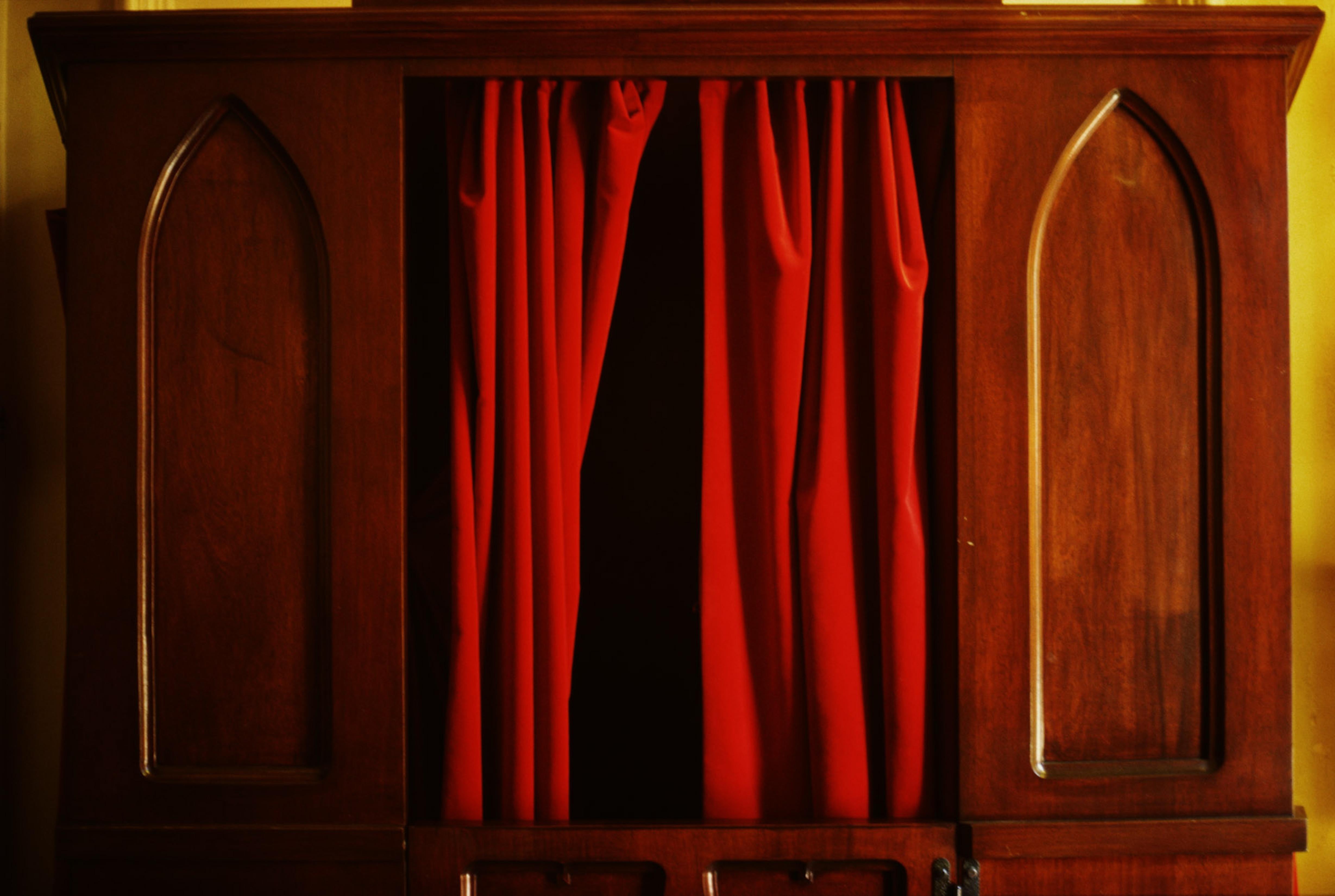 Mickey Aloisio Color Photograph - Untitled (Confessional Booth)