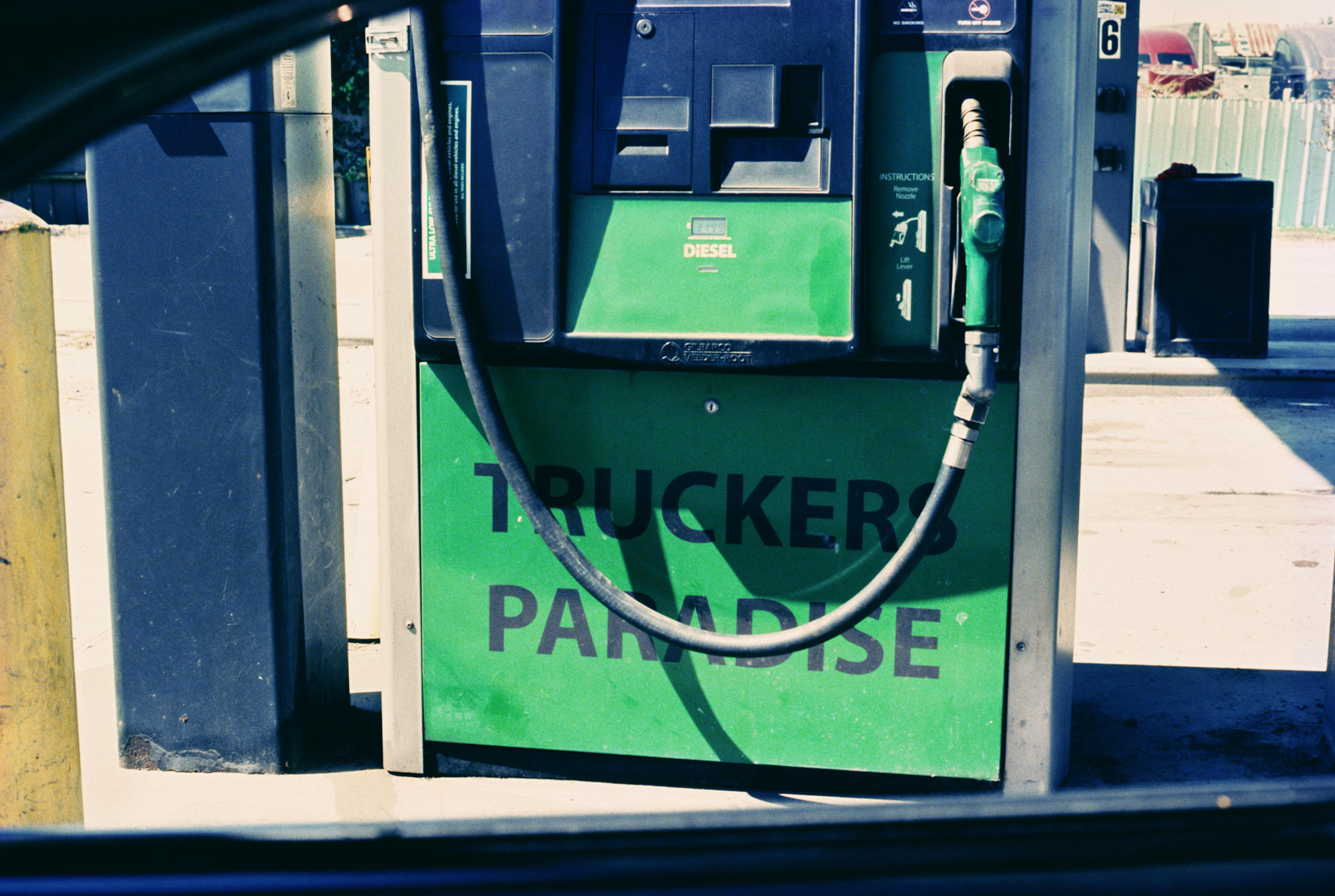 Mickey Aloisio Color Photograph - Untitled (Gas pump)