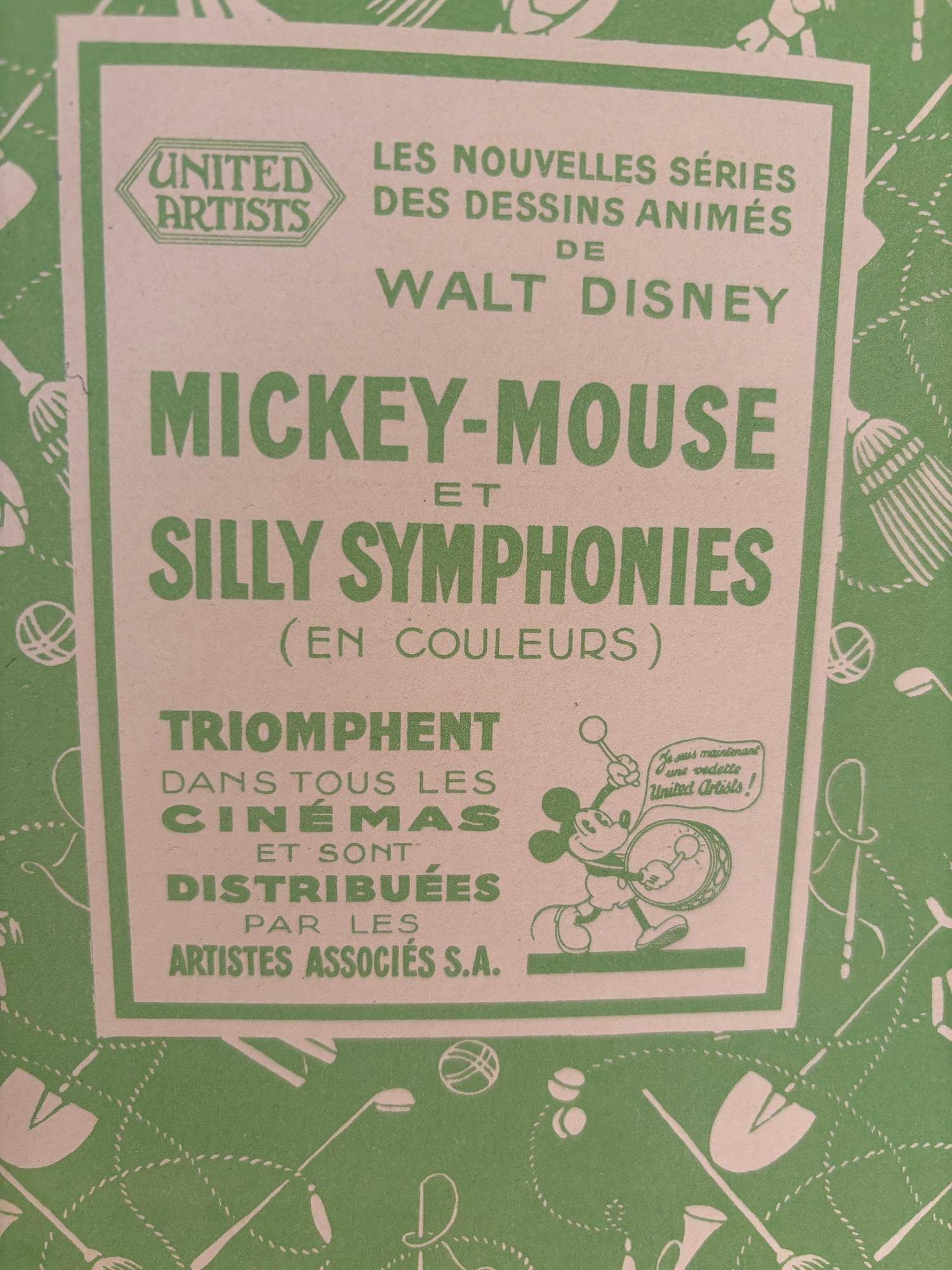 Paper Mickey Aviateur Hachette French Text Comic Hardcover Book 1934 For Sale