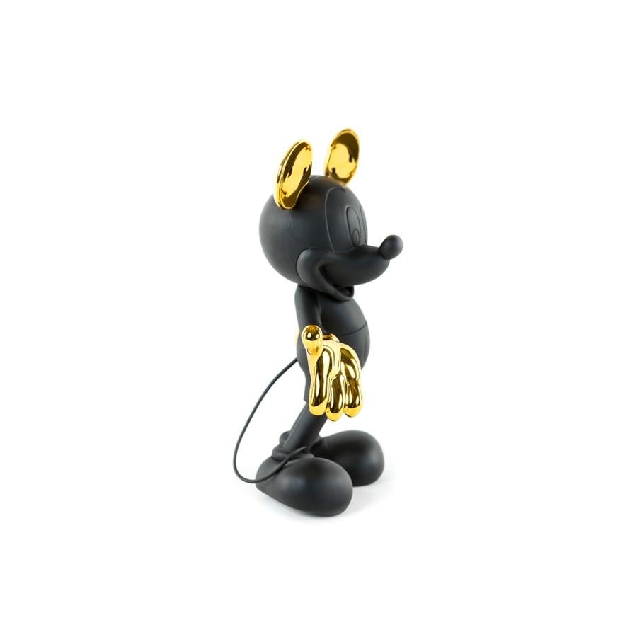 French In stock in Los Angeles, Mickey Mouse Black and Gold Pop Sculpture Figurine
