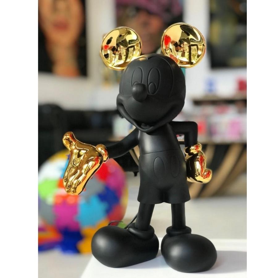 black and gold mickey mouse