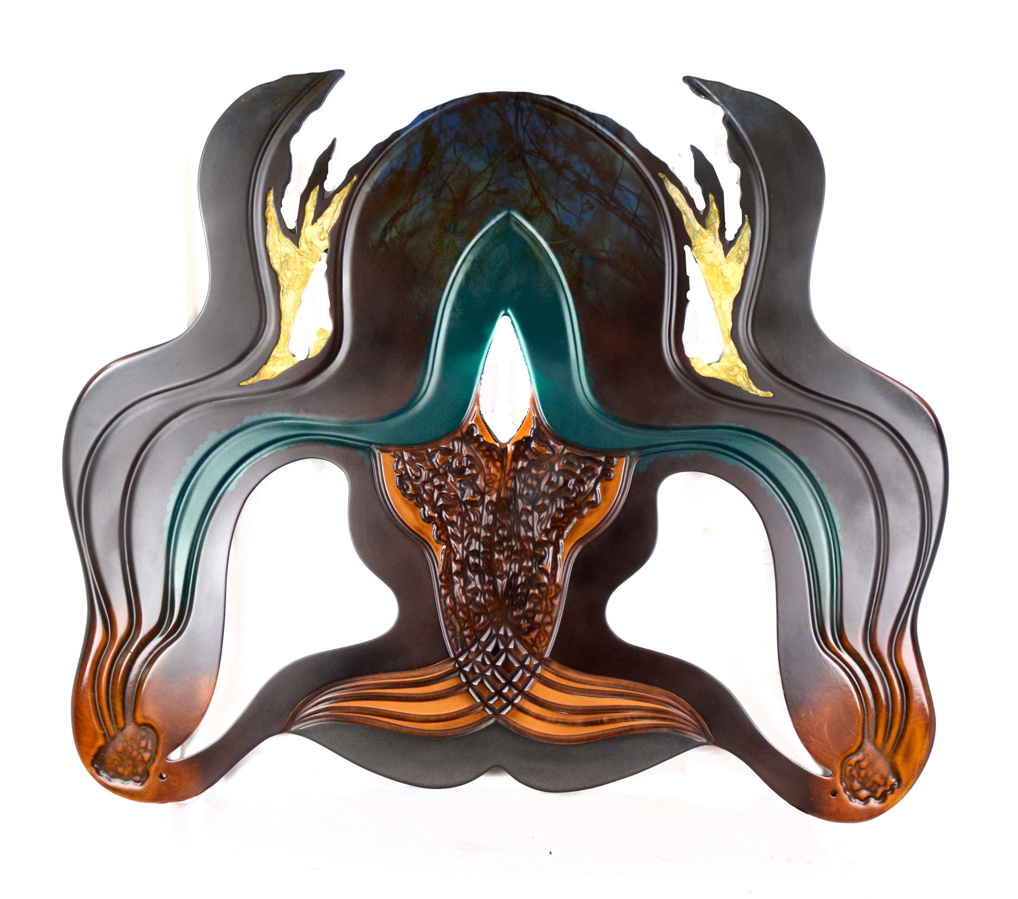 Scarab Totem Abstract New Age Surreal Sculpture by Mickey Kane For Sale 3