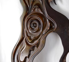 Abstract Asymmetric Totem New Age Surreal Sculpture by Mickey Kane