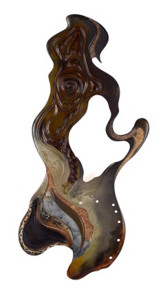 Totem astratto asimmetrico New Age Scultura surreale di Mickey Kane