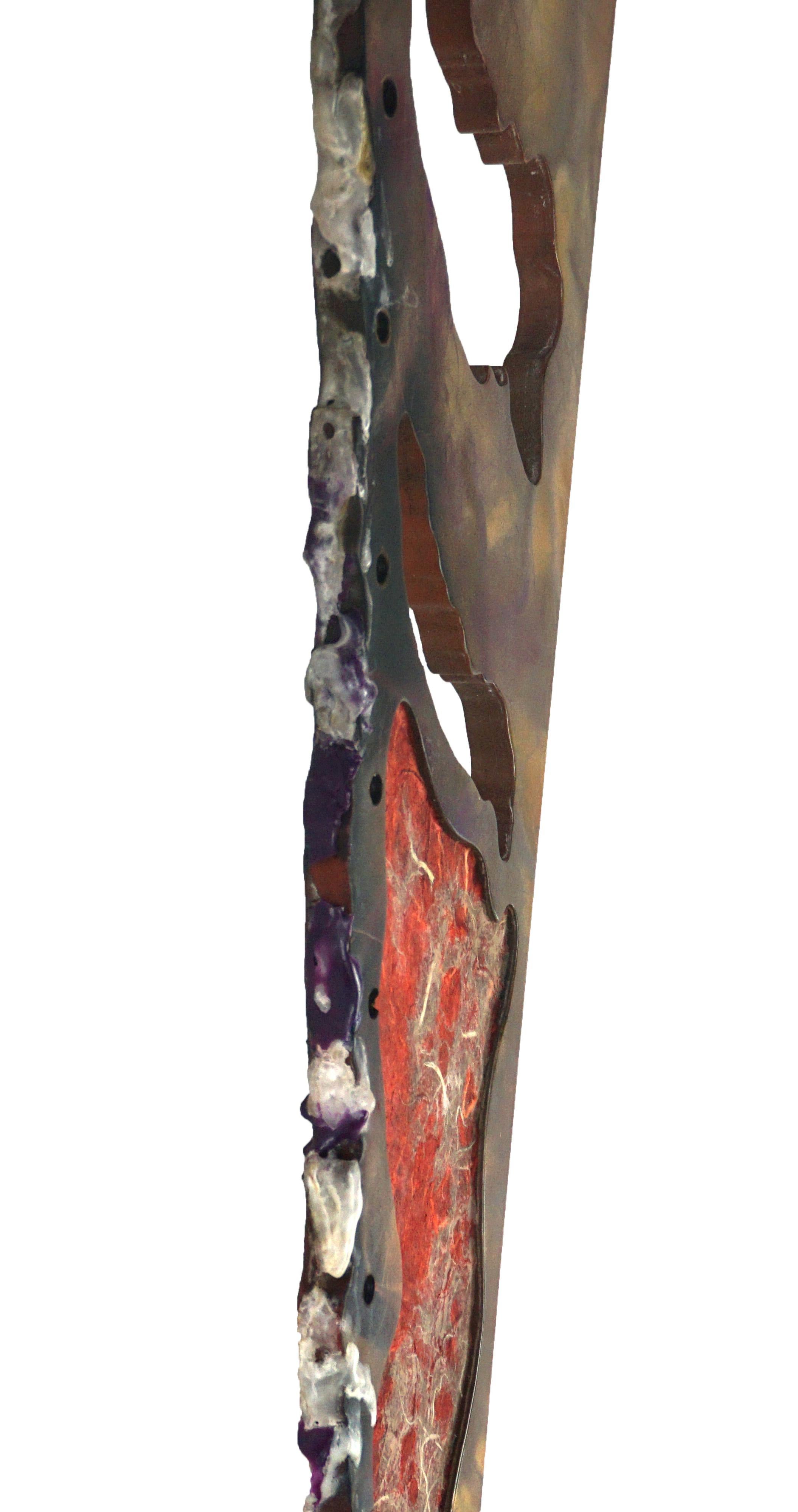Abstract Hanging Sculpture - Triangles with Organic Edges by Mickey 
