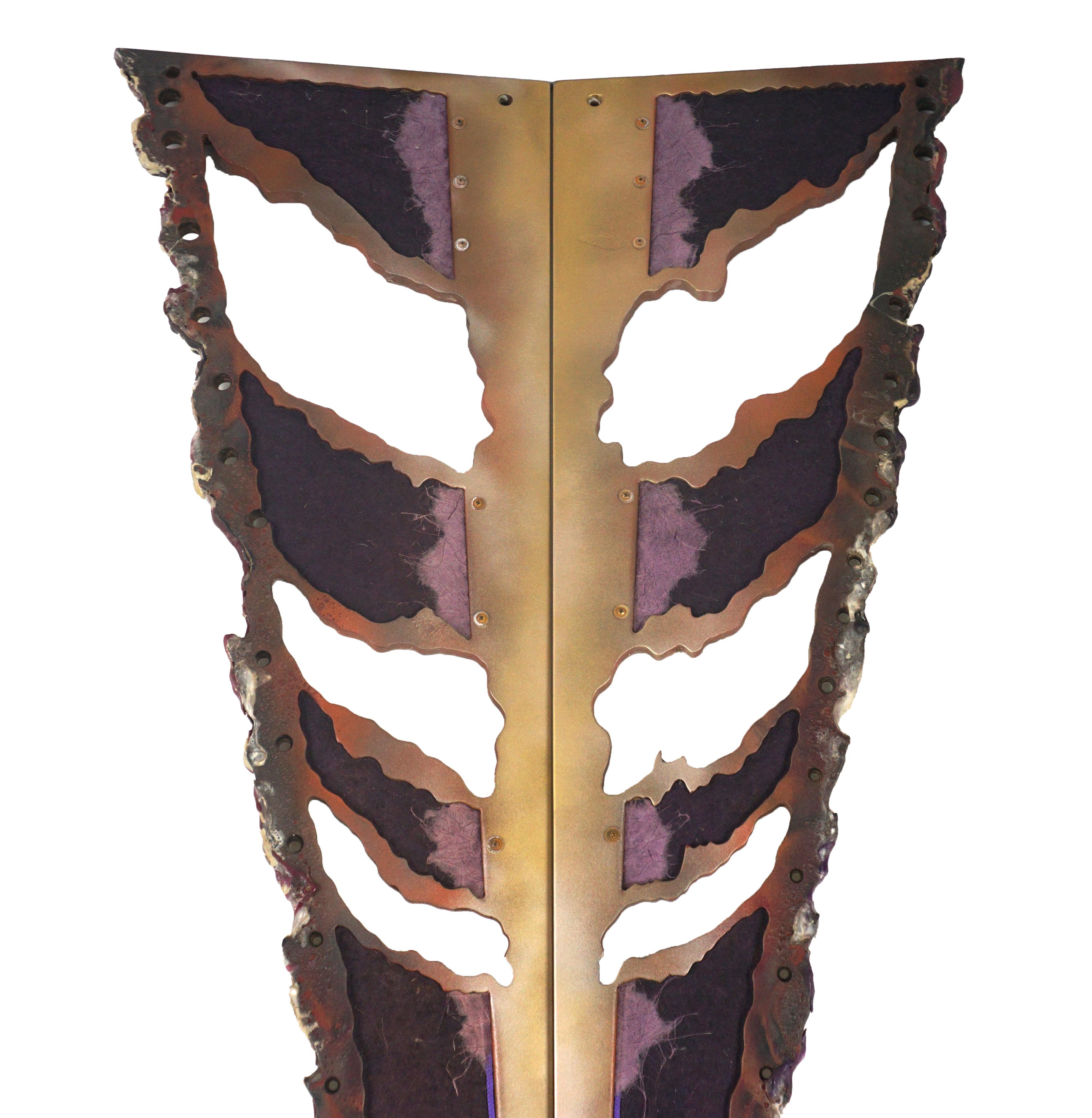 Abstract Hanging Sculpture - Triangles with Organic Edges by Mickey 