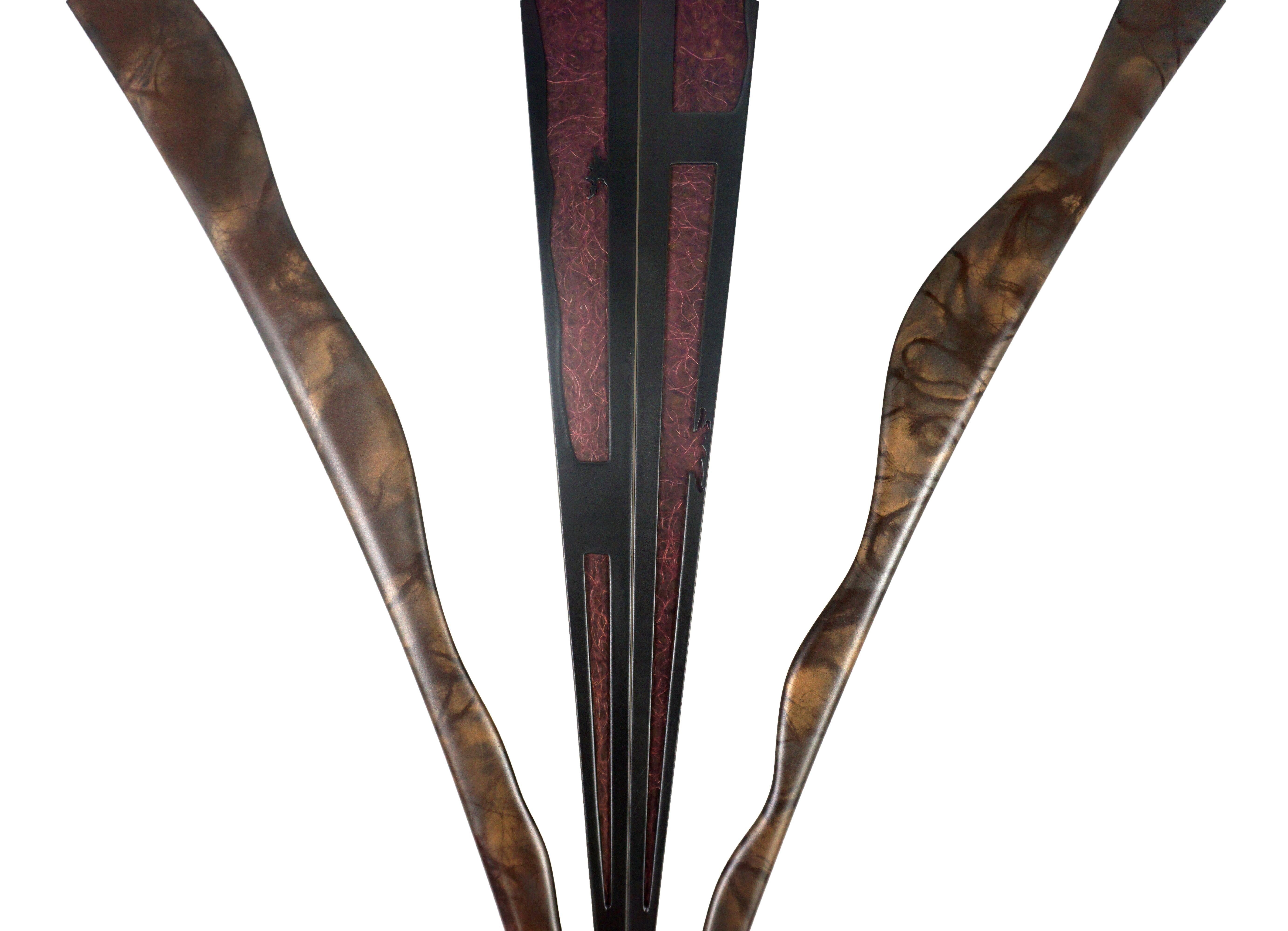 Abstract Hanging Sculpture - Two Triangles by Mickey 