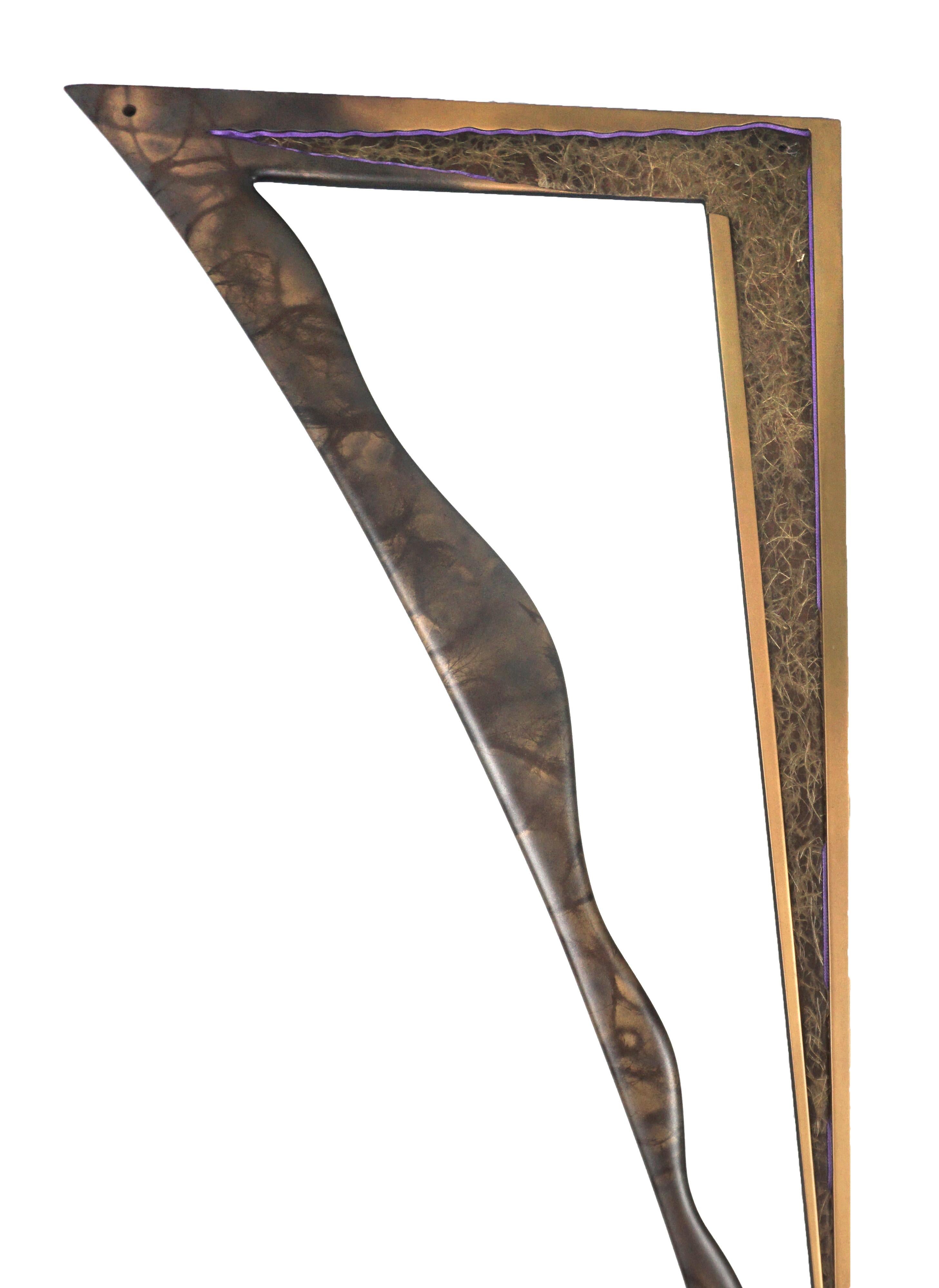 Abstract Hanging Sculpture - Two Triangles by Mickey 