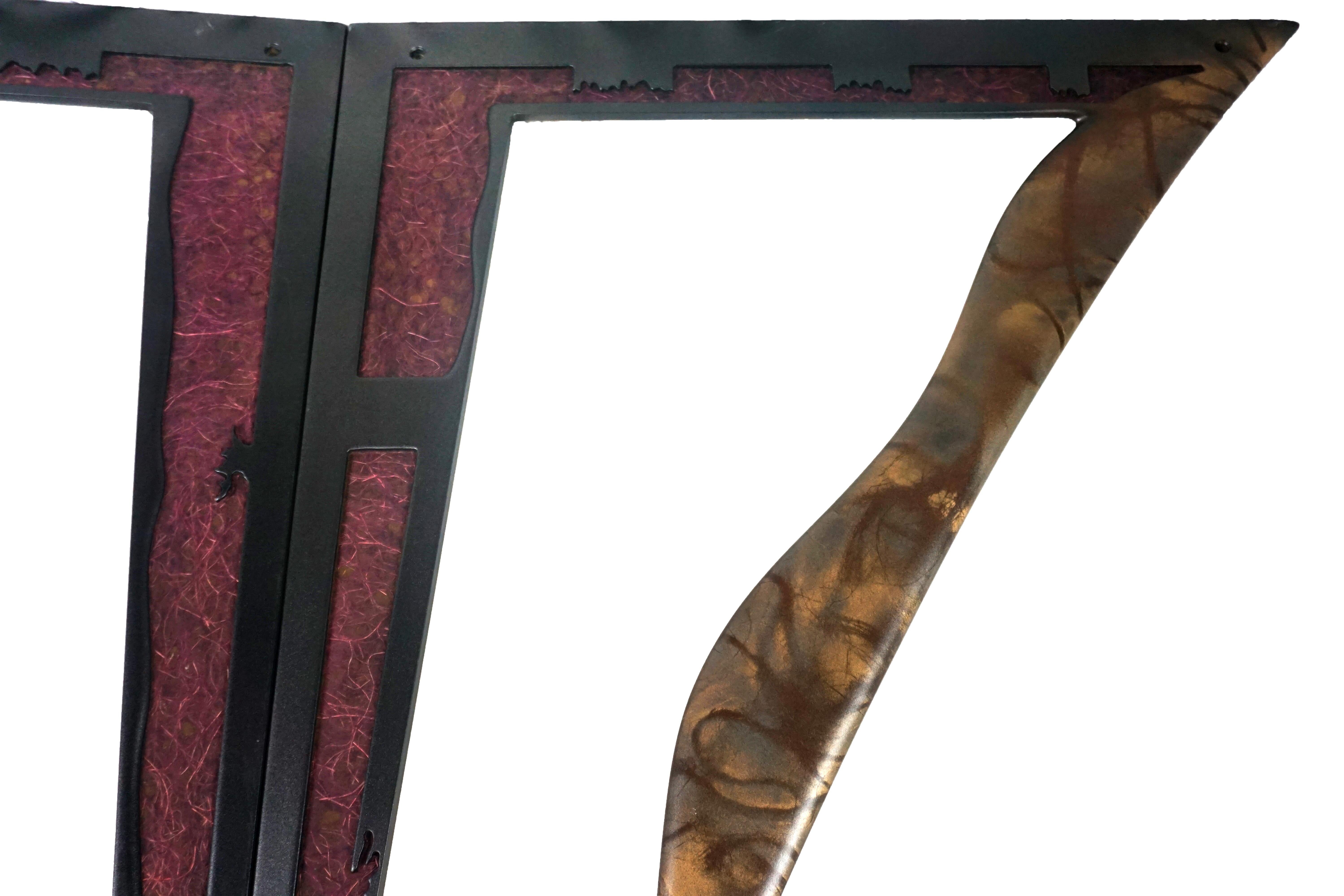 Abstract Hanging Sculpture - Two Triangles by Mickey 
