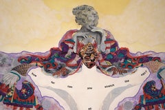 "how far can you stretch the ego?" Collage with Social Commentary