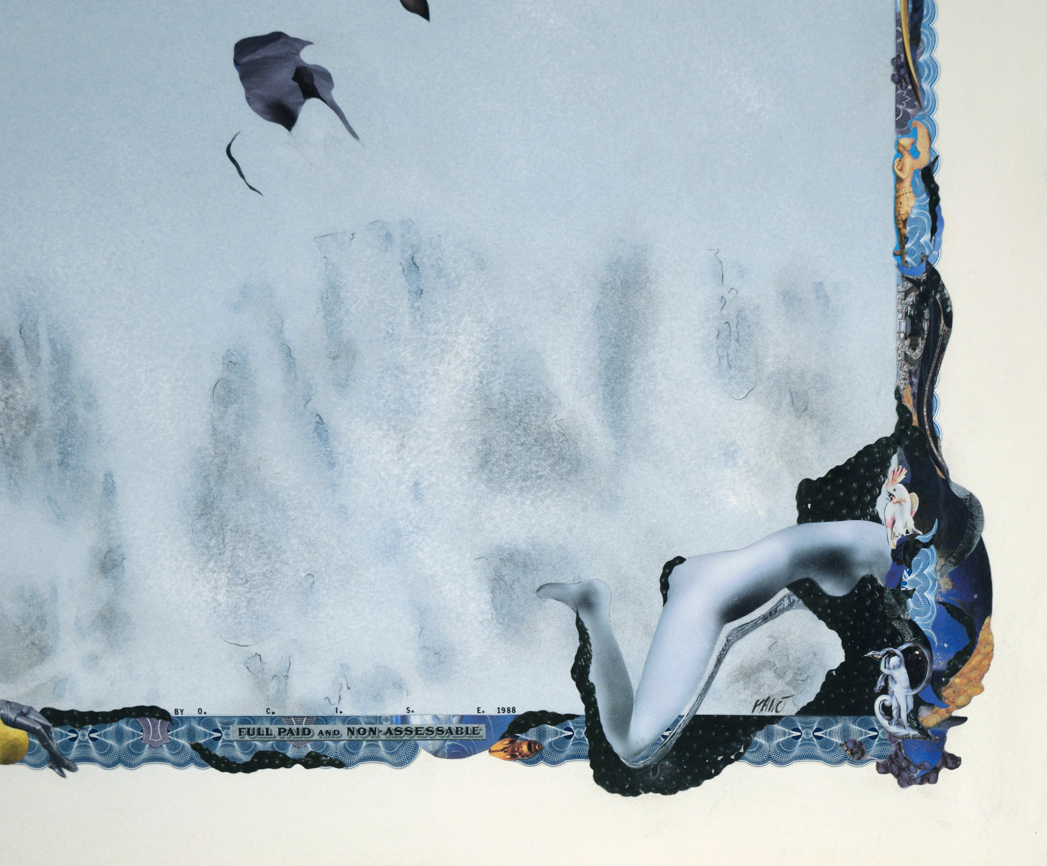 Collage de papier satirique 